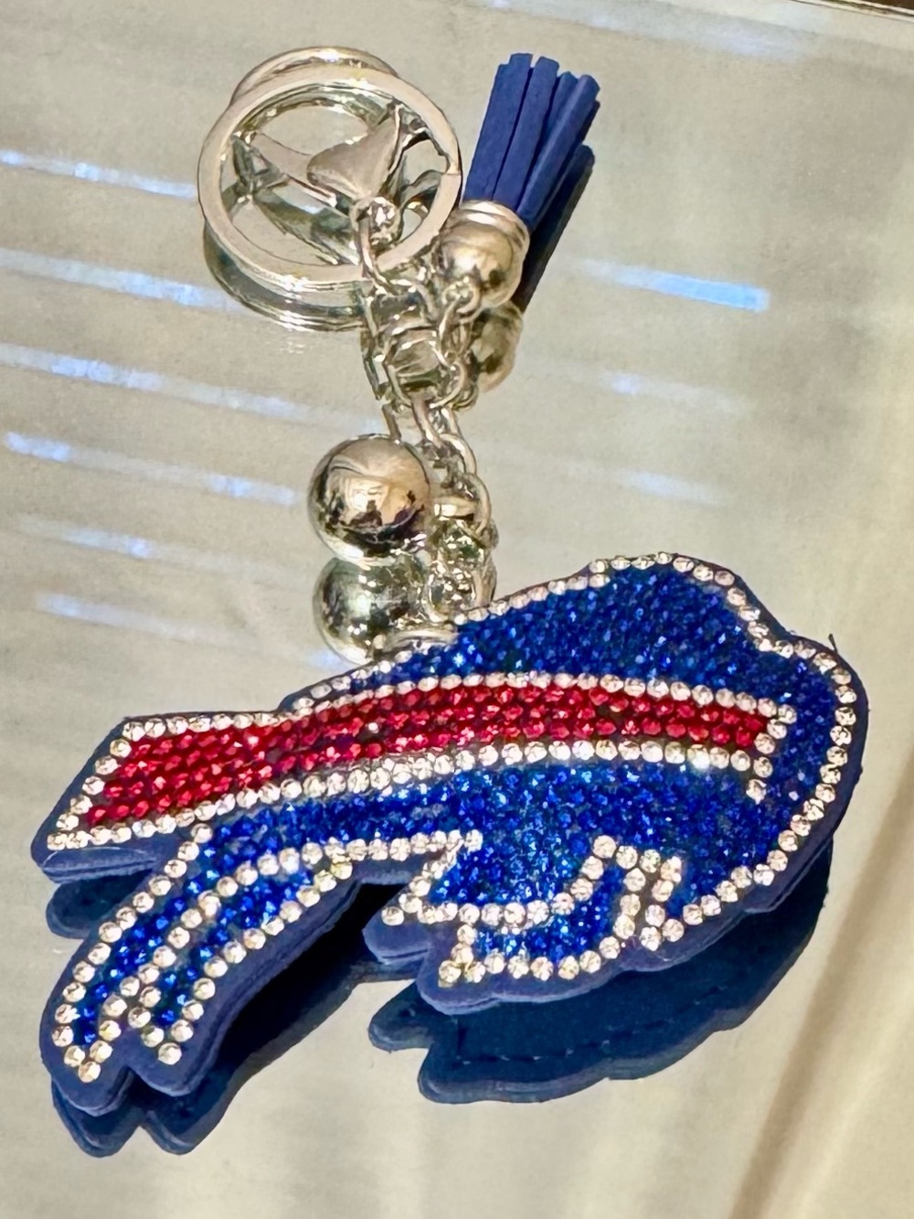 New Bills Keychain with Tassel